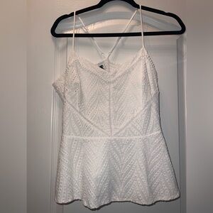 White House Black Market Strapless White Dress